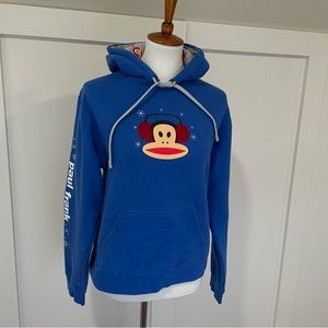 Paul Frank Vintage Hoodie Blue Snowflakes